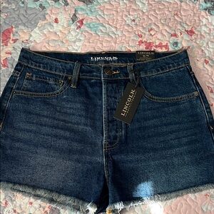 Lincoln Jean Cutoff Shorts - Dark Blue Denim